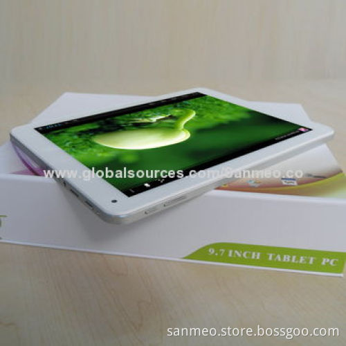 Slim Design Tablet PC, Rockchip 3188 Quad-core 1.8GHz, 2GB RAM, 16GB ROM, 9.7-inch/4:3/2,048x1,536PNew